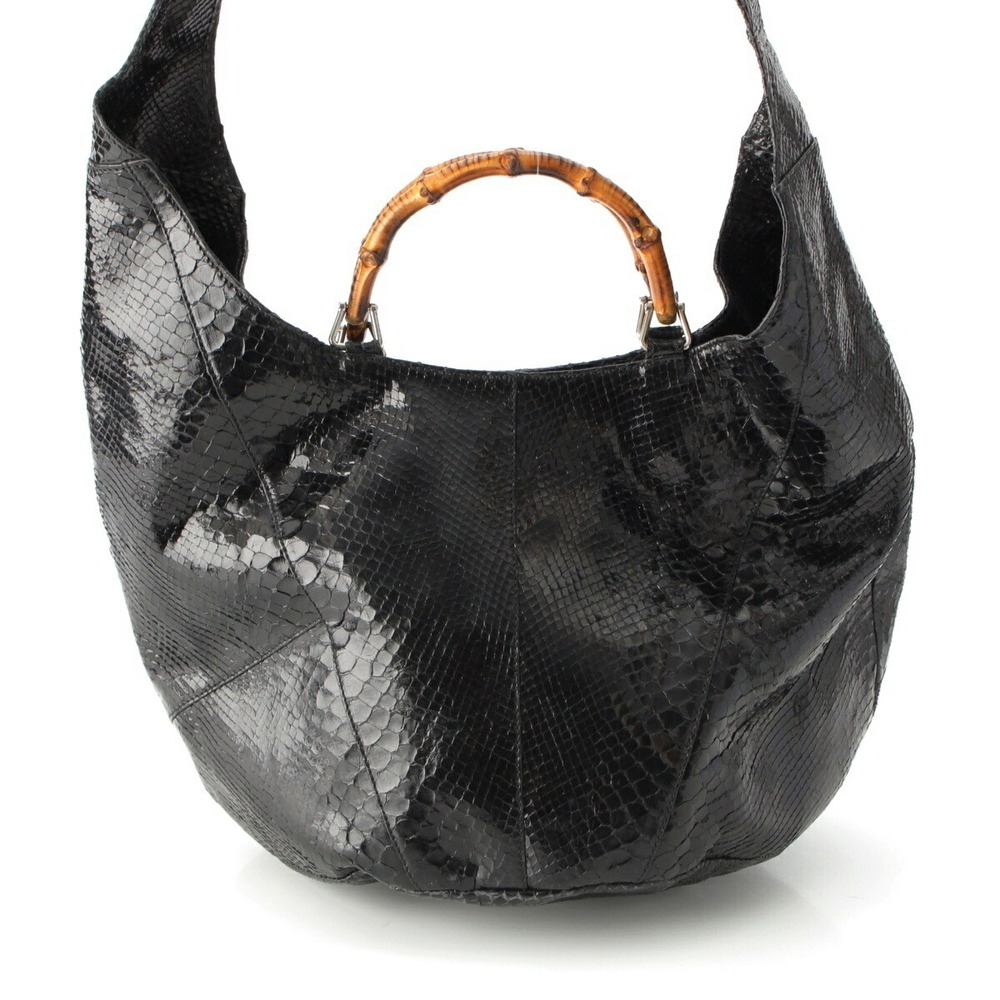 Gucci Ford era Handbag Shoulder Hobo Bucket One Tom Python Black